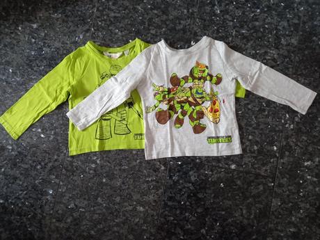 Tričká turtles ninga, h&m,92