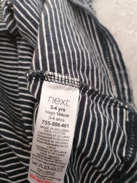 Šaty next č. 104 pásikové, next,104