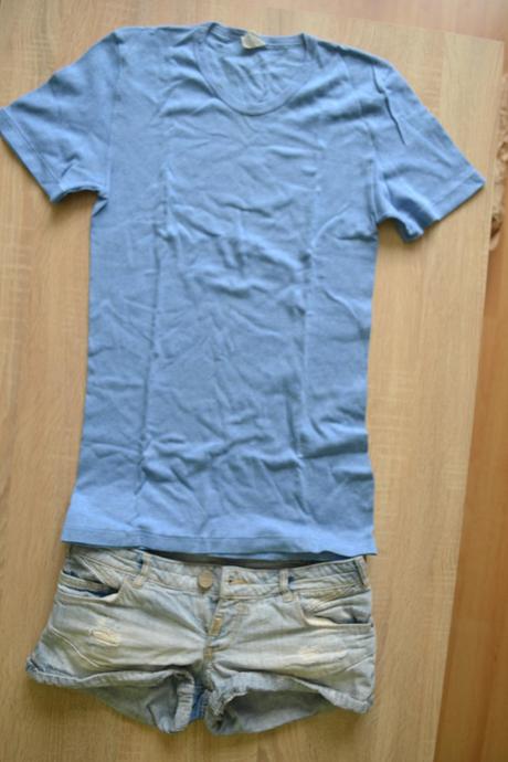 Predĺžené pružné tričko s/l, m