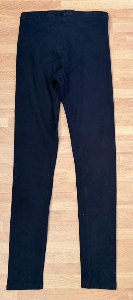H&m dievčenské čierne legíny, h&m,152