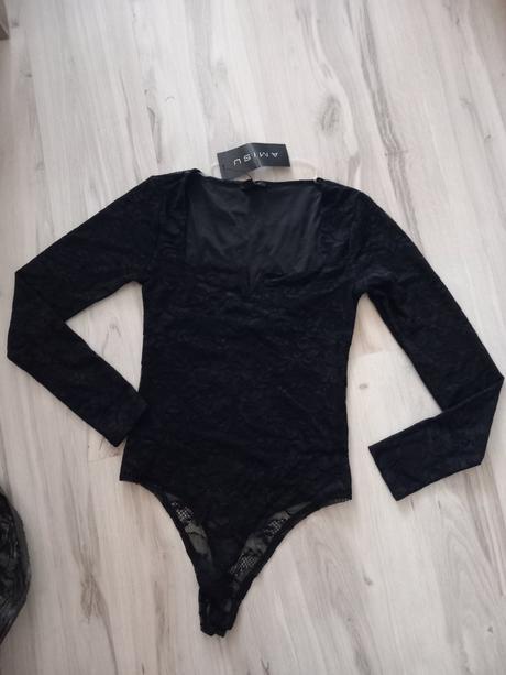 Elastické čipkované body, amisu,m / xl