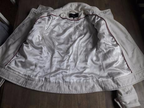 Kabat kremovo-biely, stradivarius,m