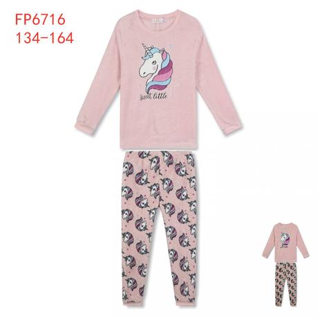 Dievčenské teplé pyžamo - 2 farby., kugo,140 / 146 / 164