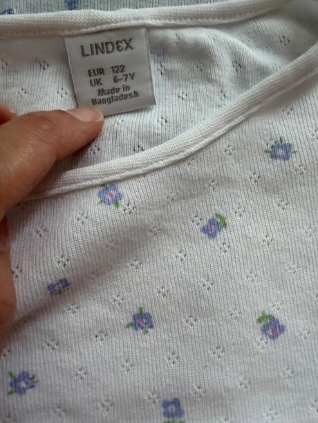 Tricko lindex z bavlny pointelle, lindex,122