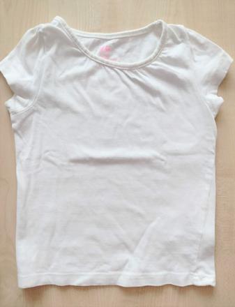 Jednoduché biele tričko, h&m,92