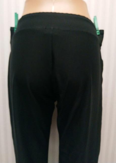 Dámske elastické čierne nohavicové tepláky nike, l, nike,l