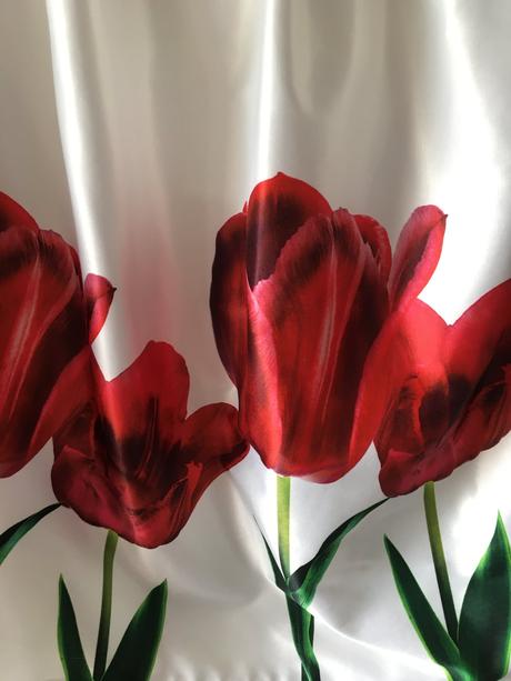 Kvetinová tulipánová sukňa, s