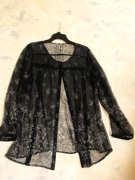 Priesvitná mušelínová blúzka, xl