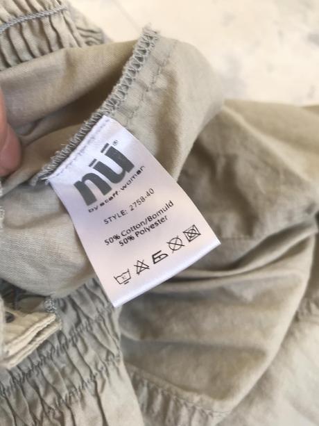 Plátenný crop-top do pásu, l