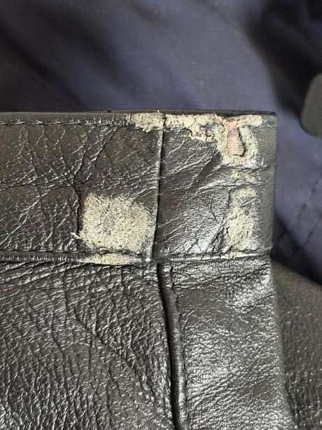 Vintage talianska kozena sukna prava koza midisukn, 38