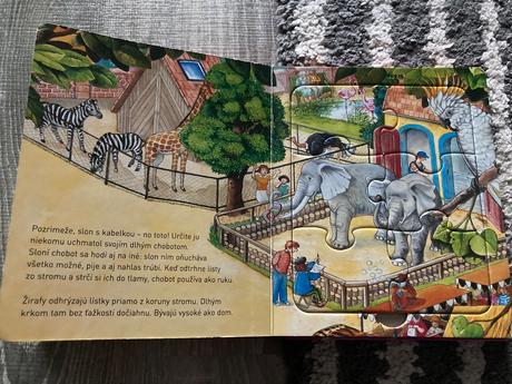 Knižka s puzzle v zoo,