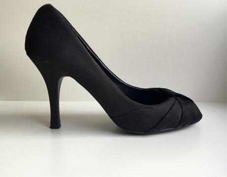 Čierne saténové lodičky new look- veľ 36- 1x použ, new look,36