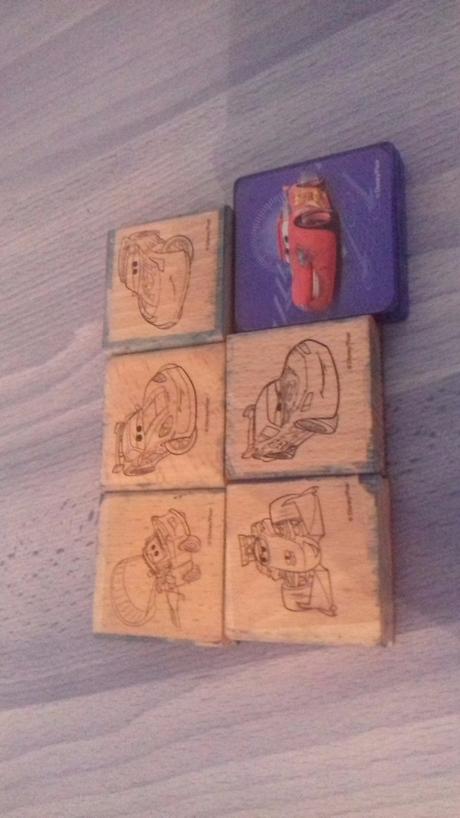 Autá 5+1 set pečiatok, 