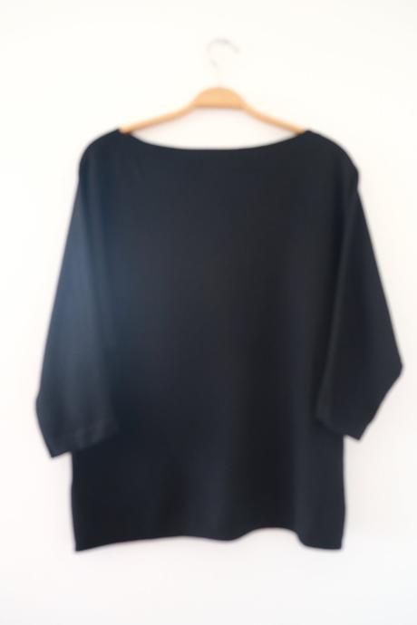 Čierny pulóver 3/4 rukáv, reserved,xl