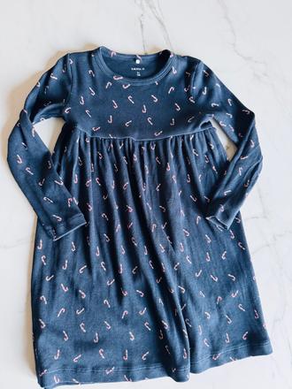 Detske šaty s vianočným vzorom 110 name it, name it,110