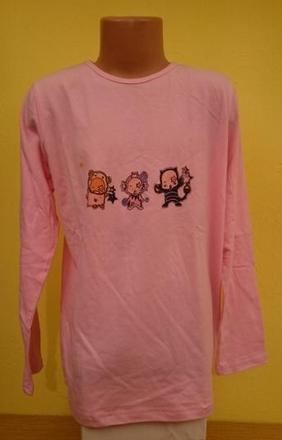 Dievčenské elastické tričko, serrato, 140