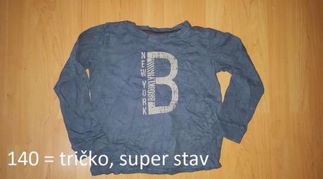 Tričko s dlhým rukávom, 140