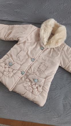 Nádherná teplá bundička s kožušinkou, 110