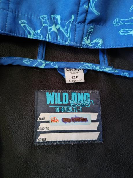 Softshellová bunda s dinosaurami, dopodopo,128