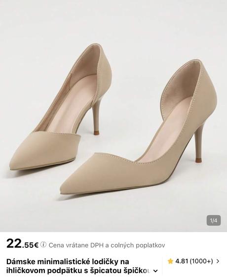 2x obuté lodičky, 38