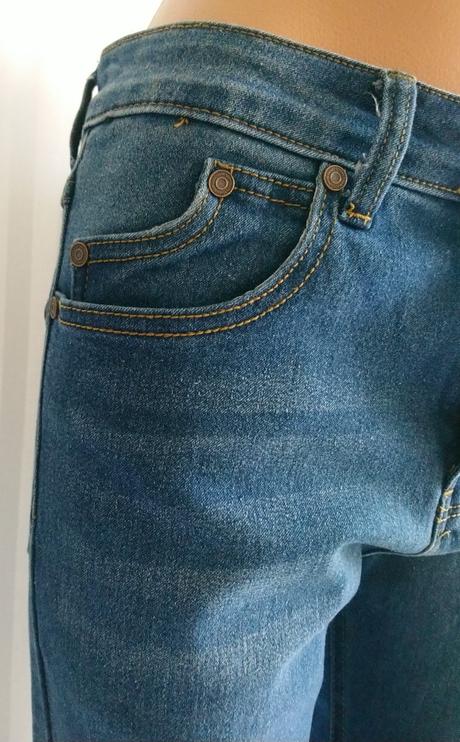 Pánske modré elastické rifle, boohoo man, m