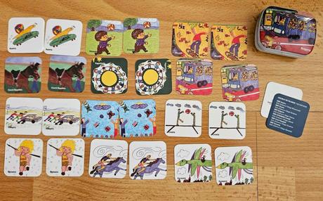 Mini pexeso, puzzle a domino, 6 hier, 