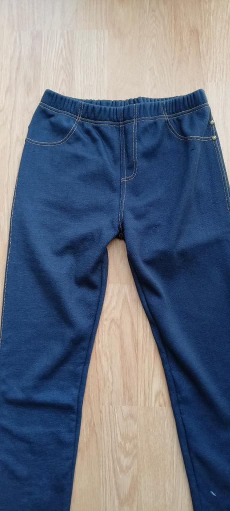 Zateplené legíny riflového vzhľadu, 158