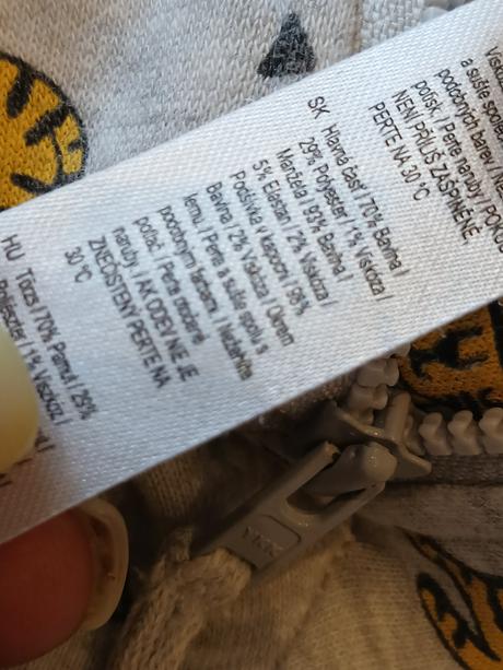 Chlapčenský overal s kapucňou a tigríkom f&f (86), f&f,86