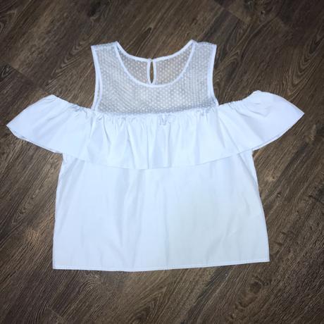 Bledomodrý top, zara,m