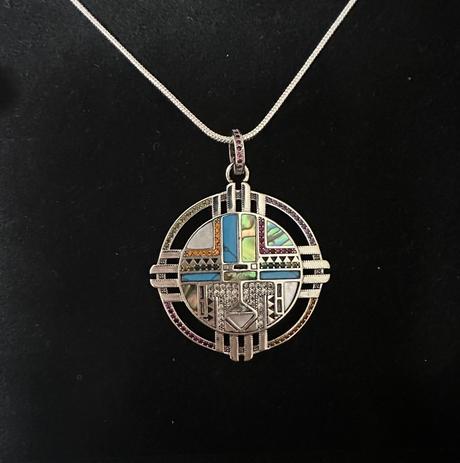 Strieborný prívesok symbol slnka ts, 