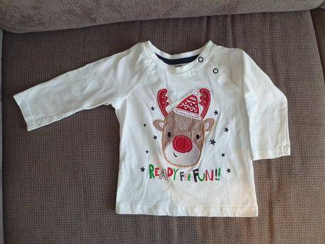Vianočné tričko so sobíkom, 74