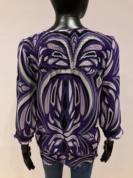 Dámska fialová vzorovaná blúzka s.oliver (m), s.oliver,m