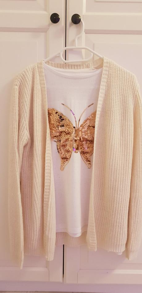 Sveter + tricko s dlhym rukavom, primark,164