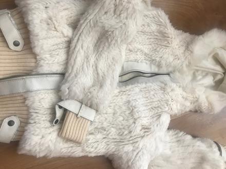 Biely kožušok & mikina, m