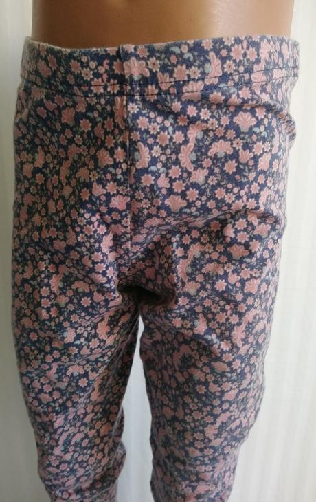 Dievčenské legíny s kvetinovým vzorom, f&f, f&f,158