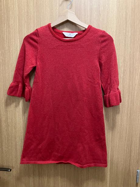 Trblietave upletove šaty, h&m,140