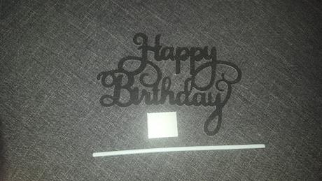 Zápich na tortu happy birthday, 