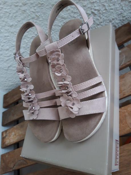 Sandále púdrovej farby 37, deichmann,37