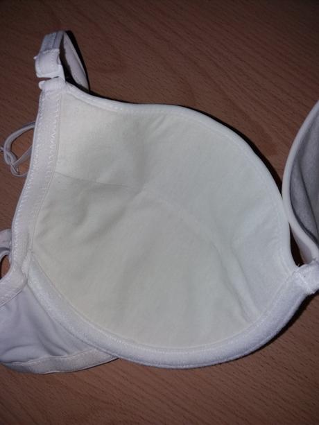 Podprsenka biela s kosticami, bonprix,80b
