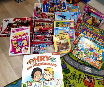 Puzzle a náučné hry pre deti,