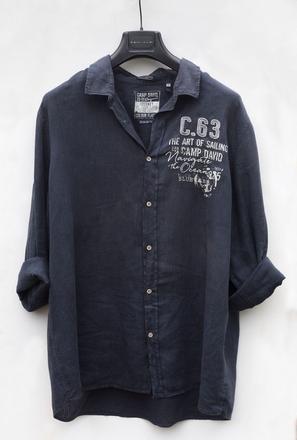 Ľanová košeľa camp david 3xl, xxxl
