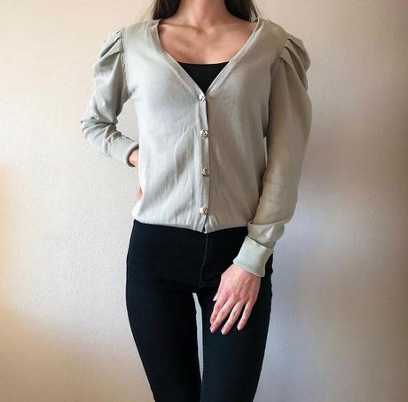 Svetrík so zaujímavými rukávmi, vero moda,s