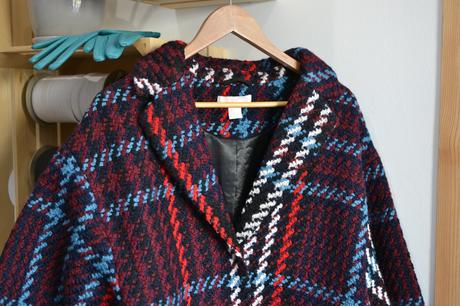 Farebný kabát m, h&m,m