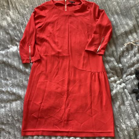 Červené šaty so zipsami, warehouse,38