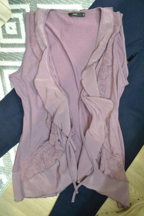 Pružná značková romantická vestička/top m/l, m