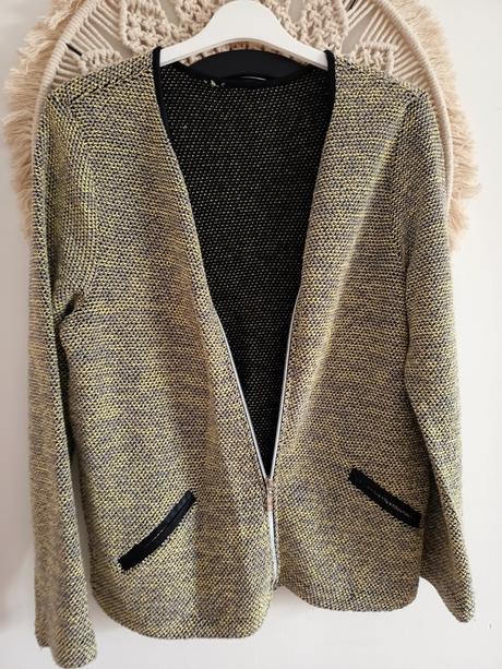 Dámsky sveter na zips, gina,m