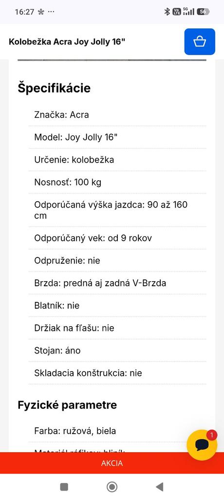 Kolobežka "16", acra