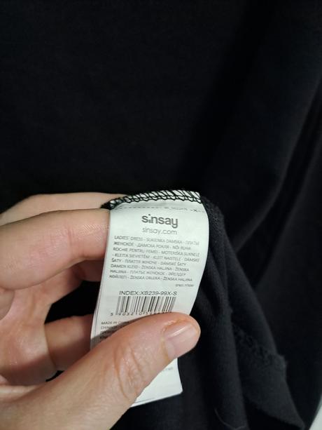 Sinsay šaty s volánikom 36/s, sinsay,s