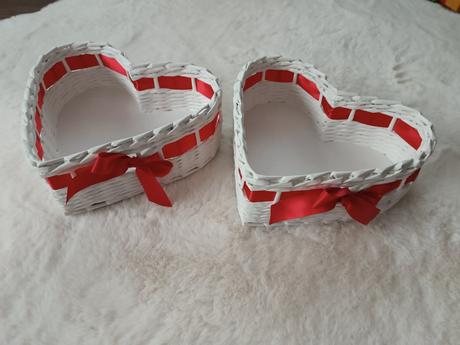 Košíky na pierka na svadbu, 