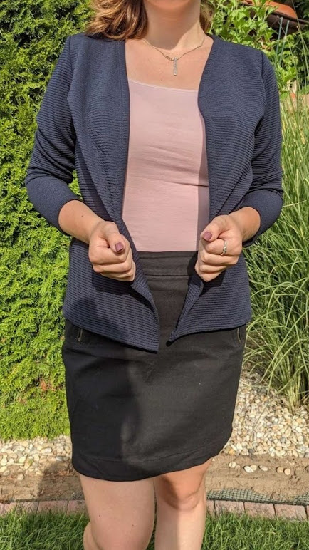 Modré bolero/ sako, m